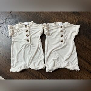 Bundle of TWO Lou Lou and Company Finley Romper (Size Newborn)